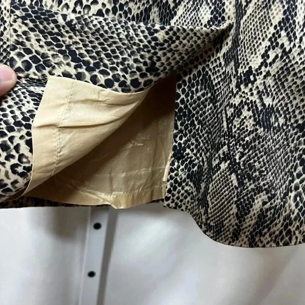 Michael Kors Size 4 Dress Snake Print Mini Tank